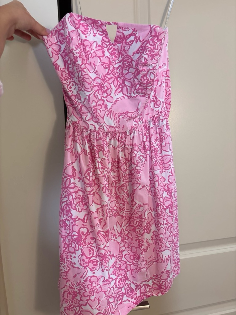 Pink fox + flowers lily pultzer dress - Picture 2 of 4
